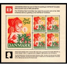 1987. Danmark blokke. Hafnia 87. Motiv 1948-julemærket. Postfrisk.